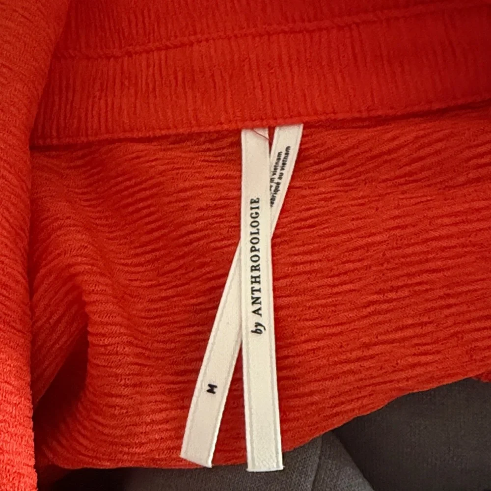 Anthropology orange red Women's Top - Picture 4 of 8